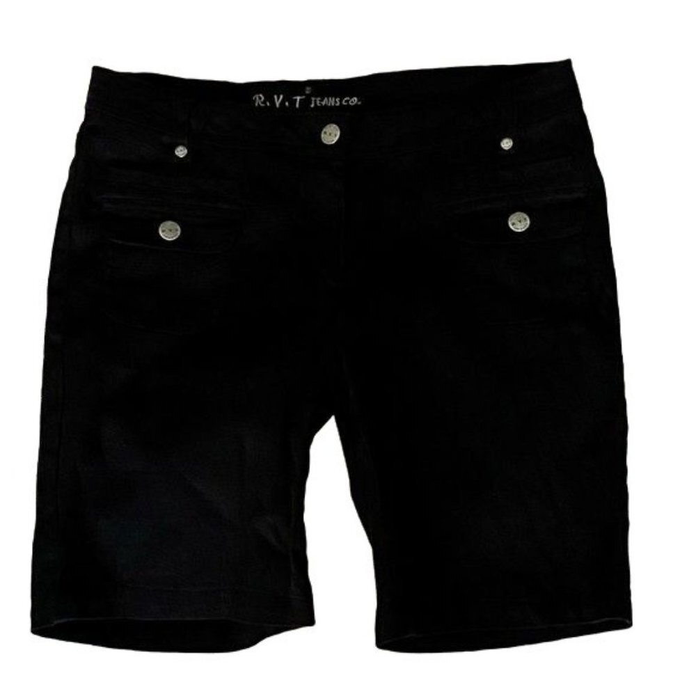R.V.T Jean Company Black Shorts Juniors Size 11